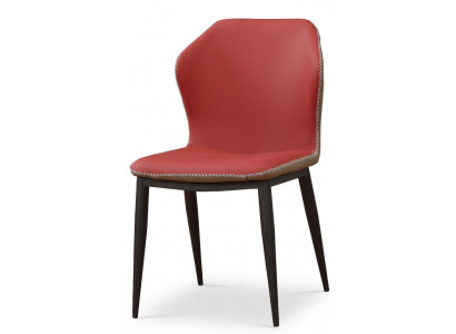 Stoel 1x luxe design gestoffeerde designstoelen zitten leunen kantoor eetkamer hout nieuw.