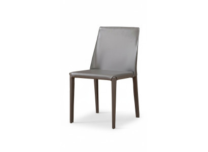 Moderne fauteuilstoel 1x eetkamer tv-zitkussen grijze leunstoel nieuw.