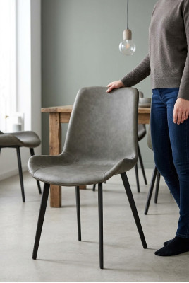 Moderne fauteuil stoel 1x eetkamer tv-zitkamer gestoffeerde stoel club lounge