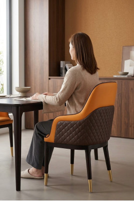 Moderne fauteuil stoel 1x eetkamer tv decoratieve lounge zit kussensstoel