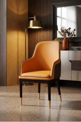 Moderne fauteuil stoel 1x eetkamer tv decoratieve lounge zit kussensstoel