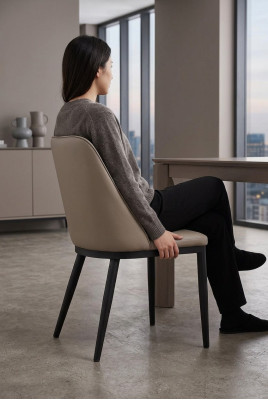 Moderne fauteuilstoel 1x eetkamerdecoratie tv-loungestoel gestoffeerde stoel