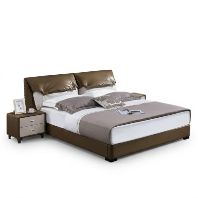 Klassieke 3-delige slaapkamer set Klassiek bed + nachtkastje Tweepersoonsbed Nieuw
