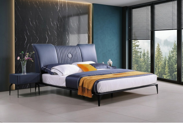 Slaapkamer meubels 3-delig set Hotel Bed + 2 nachtkastjes Hoogglans Bedden Italië