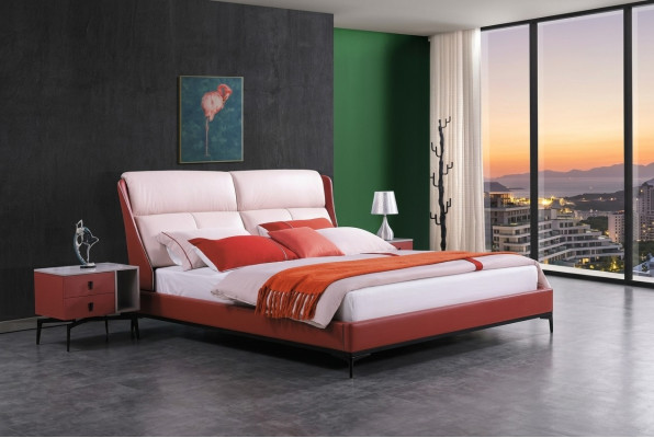 Klassieke slaapkamerset met bed, 2 nachtkastjes en commode 3-delige set, bed zwart.