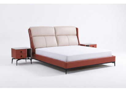 Klassieke slaapkamerset met bed, 2 nachtkastjes en commode 3-delige set, bed zwart.