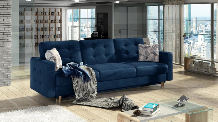 Sofa Driezits Klassieke Bank Bekleding 3-Zits 100% Textiel Bankstellen Stof Nieuw