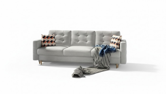 Sofa Driezits Klassieke Bank Bekleding 3-Zits 100% Textiel Bankstellen Stof Nieuw
