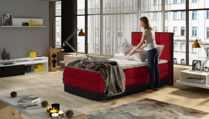 Bed Bekleding Ontwerp Luxe Hotel Bedden 90x200cm Slaapkamer Boxspring Single