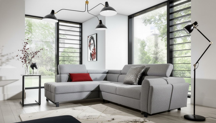 Woonlandschap Hoekbank L Vorm Fauteuil Set Suite Modern Sofa Textiel Zit Hoek