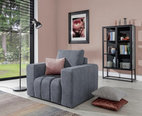 Fauteuil Bank Bank Ontspan Leder Lounge Kussen Club Zitter Luxe TV Design
