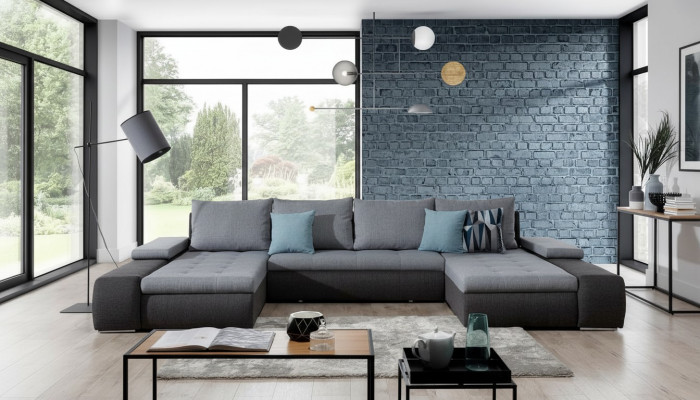 Woonlandschap luxe bankstel hoekbank textiel banken bankstel meubels nieuw