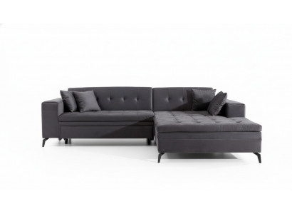 Ontwerp woonlandschap L-vorm hoekbank bank stoffering textiel set sofa hoek nieuw