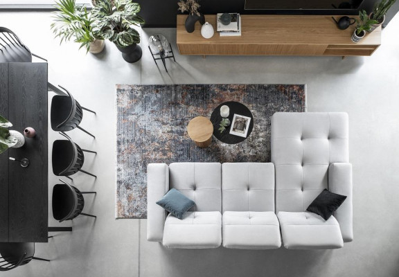 L Vorm hoekbank stof zitgroep designer woonlandschap textiel bank bank nieuw