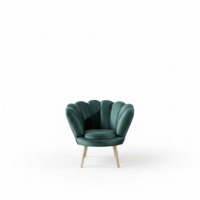 Fauteuil Club Lounge Stoel Bekleed Bank 1-Zits Ontspanning Televisie Groen