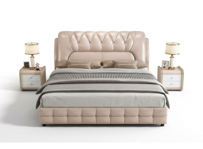 Designerbed met gestoffeerd ontwerp Luxe dubbele hotelbedden 180x200cm