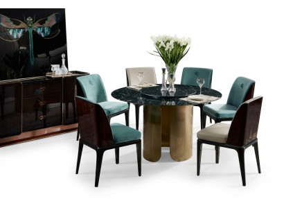 Stoelenset Eetkamer Lichtblauwe Stoel 4x Armstoel Modern Design Meubels Luxe Stoelen