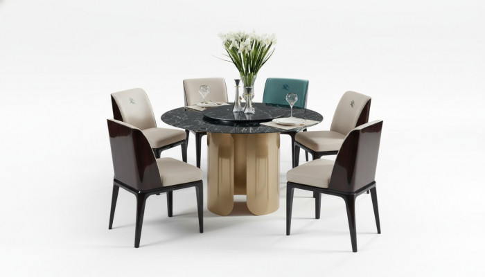 Eettafel 4 stoelen Eetset Eetkamer Groep Stel Moderne Meubels