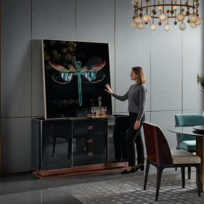 Kommode Sideboard Design Meubelen Hout Lades Dressoir Massief houten Side.