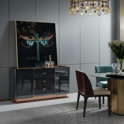 Kommode Sideboard Design Meubelen Hout Lades Dressoir Massief houten Side.