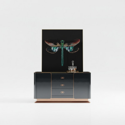 Kommode Sideboard Design Meubelen Hout Lades Dressoir Massief houten Side.
