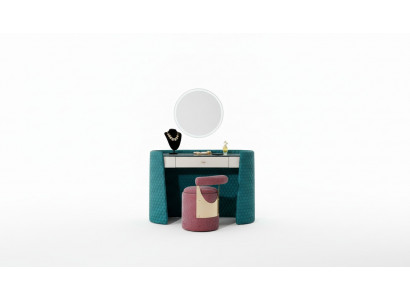 Kaptafel Kruk Slaapkamer Leer Textiel Consoletafels Modern Ontwerp Make-up Nieuw