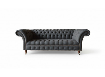 Chesterfield 3-zits Textiel Donkergrijs Modern Design Banken Bank Meubels Ontwerper