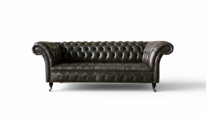 Chesterfield 3-zits moderne designbank van leer xxl zitmeubilair meubels bankstellen