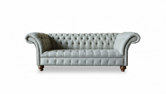 Chesterfield 3-zits woonkamer Modern Lichtgrijs Bankstel Bank Nieuw Creatieve Stof