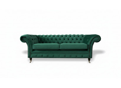 Chesterfield 3-zits Groen Woonkamer Modern Design Bankstellen Bank Originele Stof