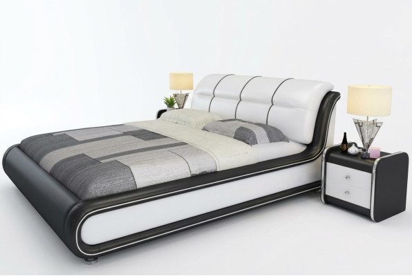 Dubbele bedden Royal bed slaapkamer luxe Italiaanse stijl meubels 180x200cm