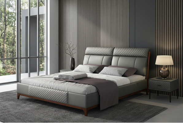 Beddeksel Ontwerp Luxe 180x200cm Tweepersoons Hotelbedden Echtelijke Slaapkamer Leer