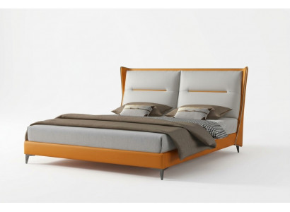 Modern design bed 180x200 leather hotel beds double sleeping room