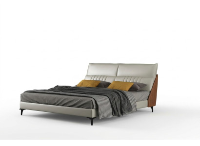 Ontwerper Bed Slaapkamer Bedden Textiel Leer Hotel Luxe Bekleding Fluweel Wit Nieuw