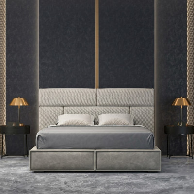 Beddenontwerp Bed Dubbel Huwelijk Modern Hotel Frame Slaapkamer
