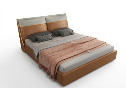 Designerbed Slaapkamer Bedden Textiel Leer Hotel Luxe Bekleding Fluweel Stof