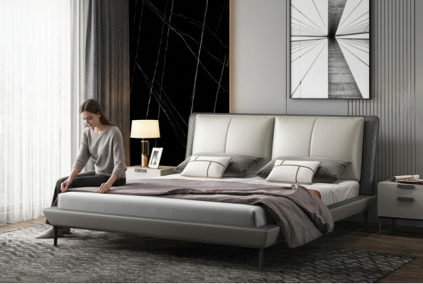 Slaapkamerbed Bed Tweepersoonsbed Jeugdbed Stoffen bed Bedframe