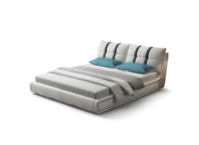 Ontwerper bed slaapkamer bedden inrichting hotel luxe bekleding leer meubels