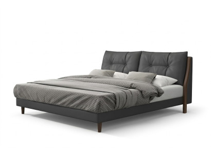 Hotelbed Luxe Design Bedden Met Stoffen Houten Lederen Slaapkamer 180x200
