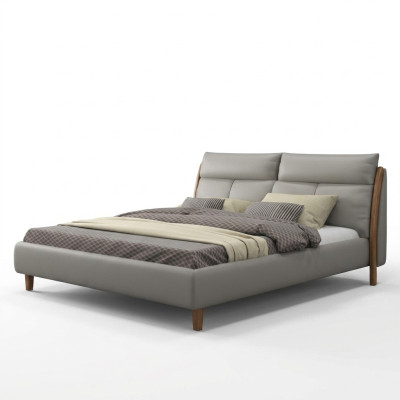 Ontwerp Textiel Bed Huwelijk Moderne Hotel Frame Luxe Tweepersoons Bedden