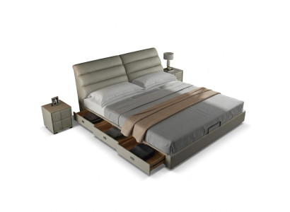 Bed Klassiek Gestoffeerd Ontwerp Luxe Tweepersoons Hotel Bed Slaapkamer