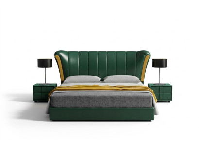 Beddenbekleding Klassiek tweepersoonsbed 180x200cm Houten bedden Slaapkamer