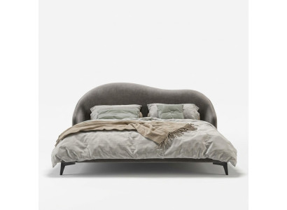 Italiaanse slaapkamermeubelen gestoffeerd tweepersoonsbed design bedden