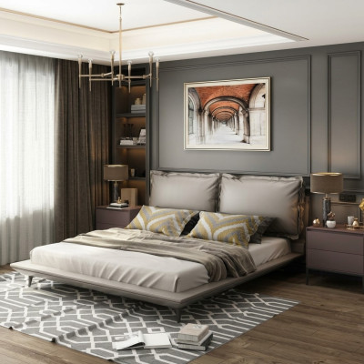 Tweepersoonsbed Bed Huwelijksbed Ontwerp Luxe Luxe Bedden Ontwerppers Textiel