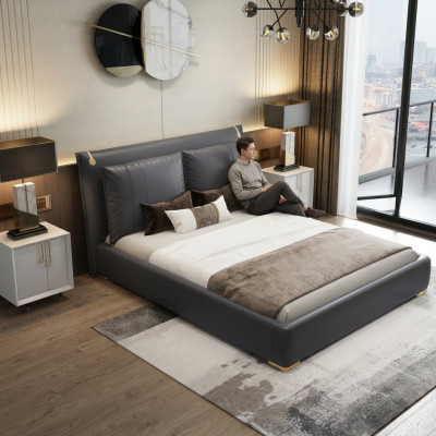 Tweepersoons bed Bed Huwelijksbed Ontwerp Luxe Luxe Design bed textiel Bedden