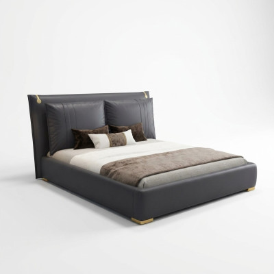 Tweepersoons bed Bed Huwelijksbed Ontwerp Luxe Luxe Design bed textiel Bedden