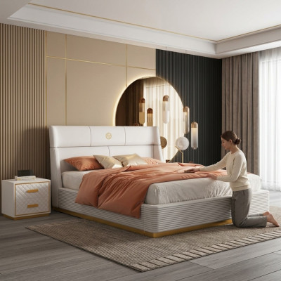Modern design bed xxl beds double hotel textile 150 180x200cm  Moderne design bed xxl bedden dubbel hotel textiel 150 180x200cm