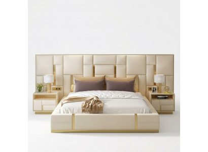 Bedbekleding Ontwerp Luxe Houten Tweepersoons Hotelbedden Slaapkamer