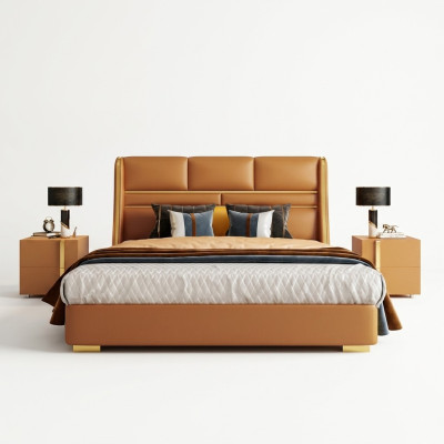 Klassiek bed tweepersoons bed bedden hout landhuisstijl slaapkamer