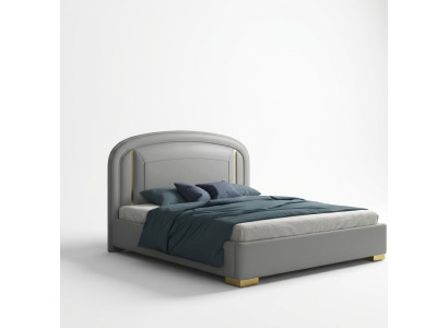 Modern design bed 180x200 velvet metal hotel beds double marital sleep